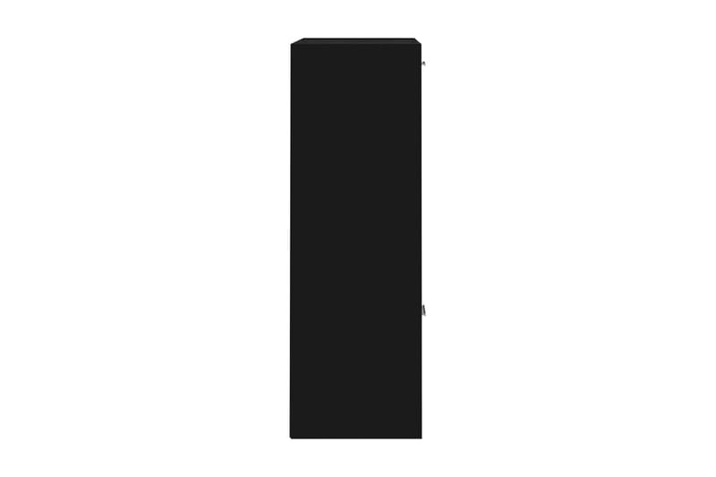 Förvaringsskåp svart 60x29,5x90 cm spånskiva - Svart - Byrå