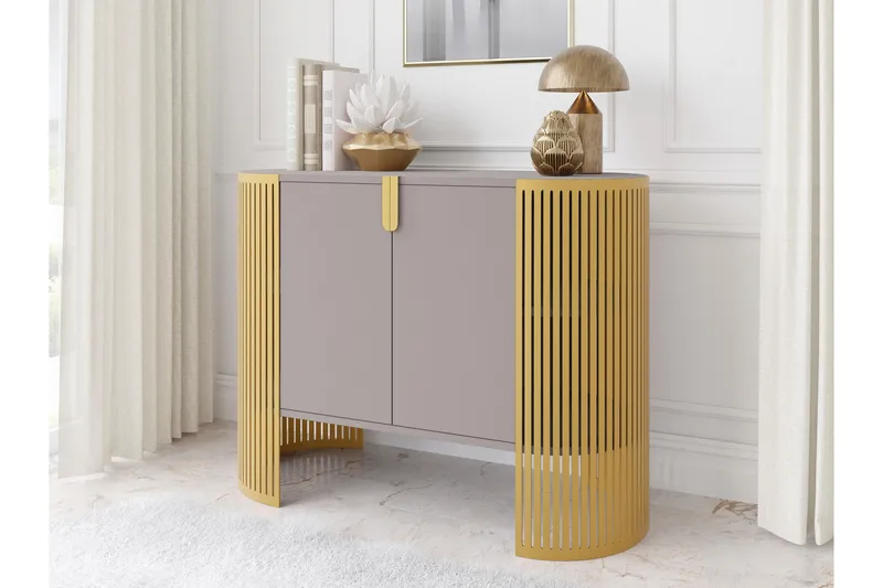 Friend Skänk 120x40 cm - Guld/Beige - Förvaring - Förvaringsmöbler - Skänkar & sideboards