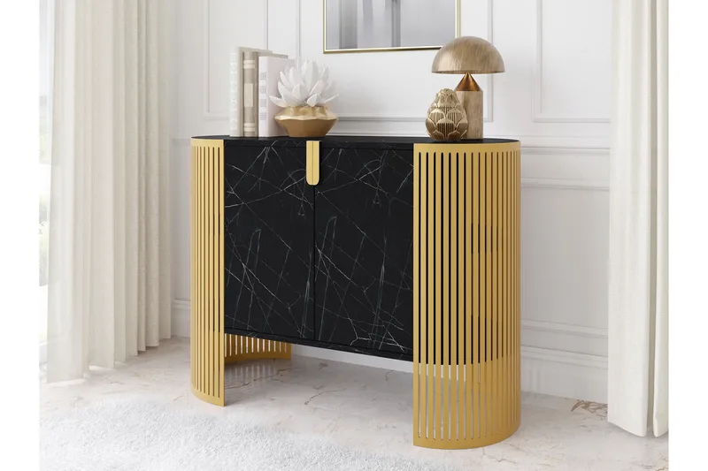Friend Skänk 120x40 cm - Guld/Svart - Förvaring - Förvaringsmöbler - Skänkar & sideboards