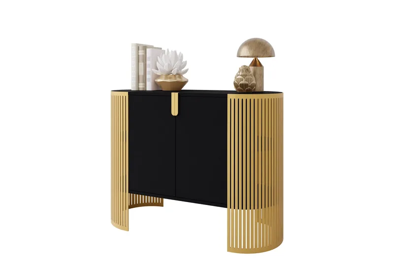 Friend Skänk 120x40 cm - Guld/Svart - Förvaring - Förvaringsmöbler - Skänkar & sideboards