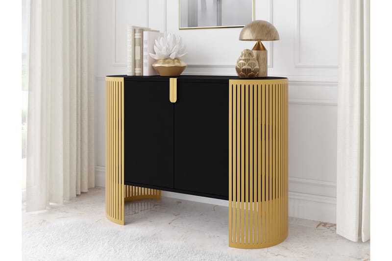 Friend Skänk 120x40 cm - Guld/Svart - Förvaring - Förvaringsmöbler - Skänkar & sideboards