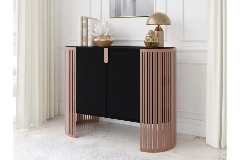 Friend Skänk 120x40 cm - Rosa/Svart - Förvaring - Förvaringsmöbler - Skänkar & sideboards