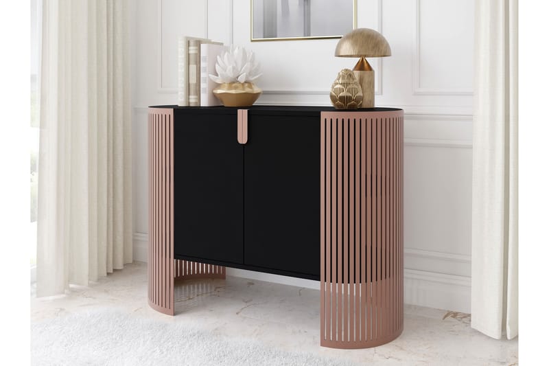 Friend Skänk 120x40 cm - Rosa/Svart - Förvaring - Förvaringsmöbler - Skänkar & sideboards