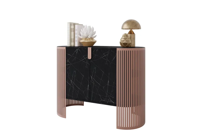 Friend Skänk 120x40 cm - Rosa/Svart - Förvaring - Förvaringsmöbler - Skänkar & sideboards