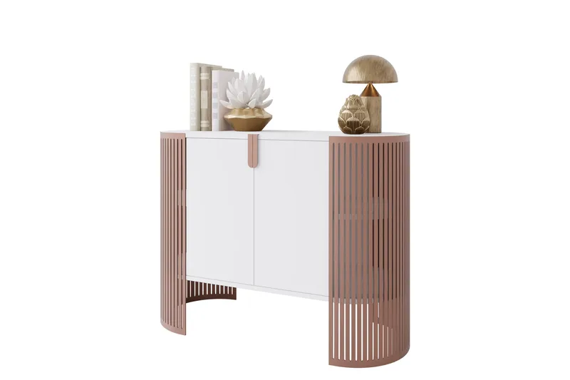 Friend Skänk 120x40 cm - Rosa/Vit - Förvaring - Förvaringsmöbler - Skänkar & sideboards