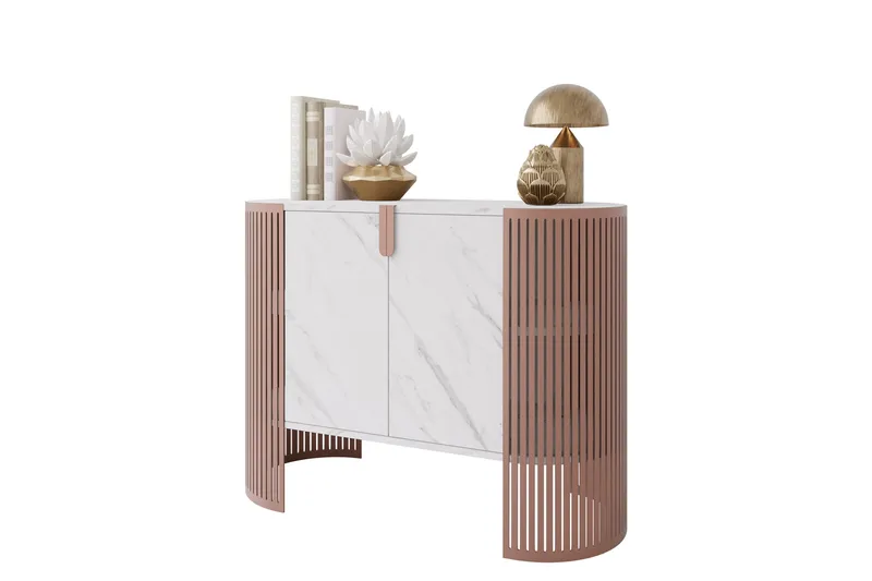 Friend Skänk 120x40 cm - Rosa/Vit - Förvaring - Förvaringsmöbler - Skänkar & sideboards