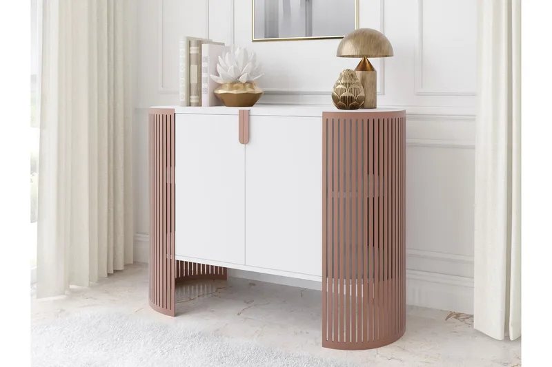 Friend Skänk 120x40 cm - Rosa/Vit - Förvaring - Förvaringsmöbler - Skänkar & sideboards