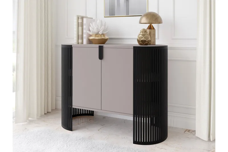 Friend Skänk 120x40 cm - Svart/Beige - Förvaring - Förvaringsmöbler - Skänkar & sideboards