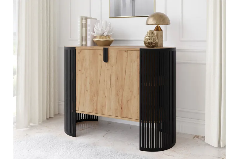 Friend Skänk 120x40 cm - Svart/Brun - Förvaring - Förvaringsmöbler - Skänkar & sideboards