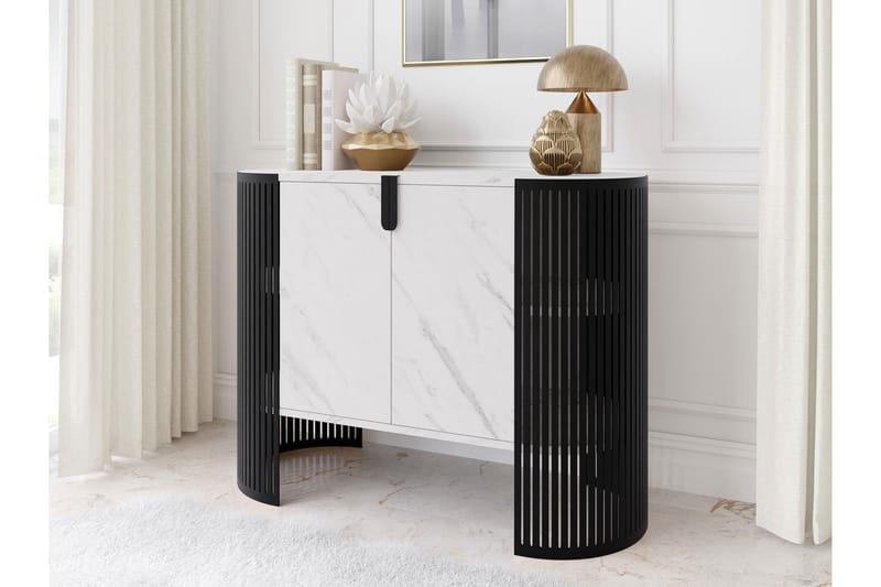 Friend Skänk 120x40 cm - Svart/Vit - Förvaring - Förvaringsmöbler - Skänkar & sideboards