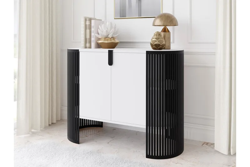 Friend Skänk 120x40 cm - Vit/Svart - Förvaring - Förvaringsmöbler - Skänkar & sideboards