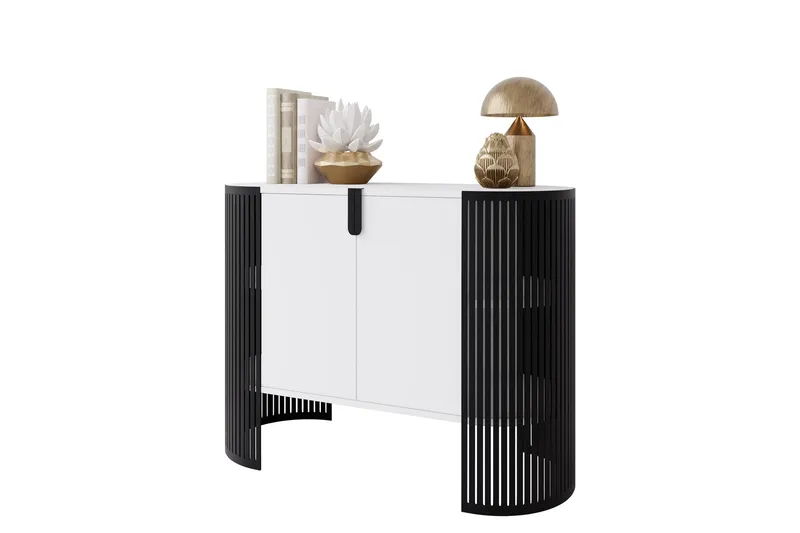 Friend Skänk 120x40 cm - Vit/Svart - Förvaring - Förvaringsmöbler - Skänkar & sideboards