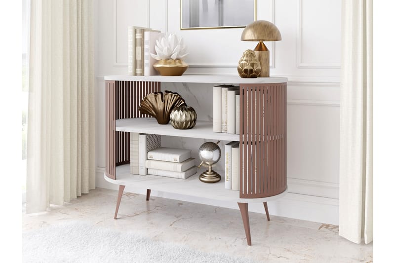 Galia Skänk 120x40 cm - Rosa/Vit - Förvaring - Förvaringsmöbler - Skänkar & sideboards