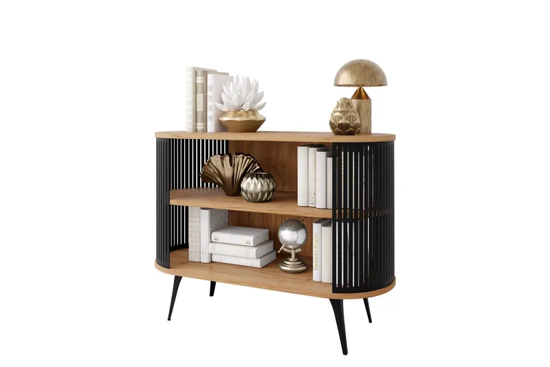 Galia Skänk 120x40 cm - Svart/Brun - Förvaring - Förvaringsmöbler - Skänkar & sideboards