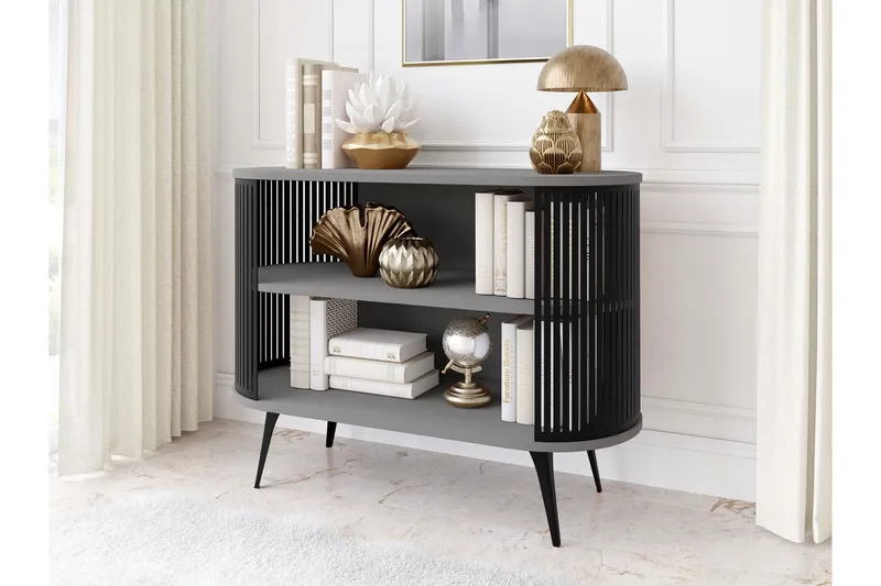Galia Skänk 120x40 cm - Svart/Grå - Förvaring - Förvaringsmöbler - Skänkar & sideboards
