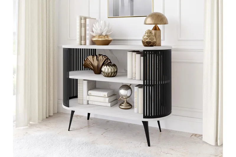 Galia Skänk 120x40 cm - Svart/Vit - Förvaring - Förvaringsmöbler - Skänkar & sideboards
