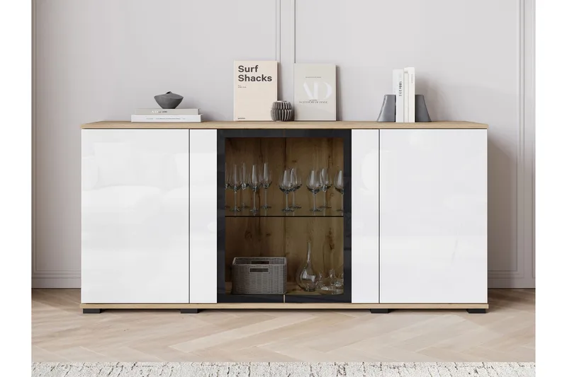 Gamal Skänk 150x40 cm, Brun