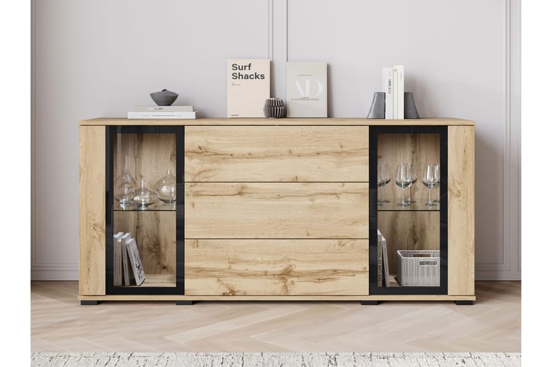 Gamal Skänk 150x40 cm - Brun - Förvaring - Förvaringsmöbler - Skänkar & sideboards