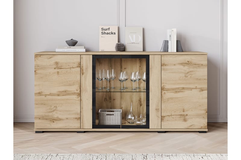 Gamal Skänk 150x40 cm - Grå - Förvaring - Förvaringsmöbler - Skänkar & sideboards