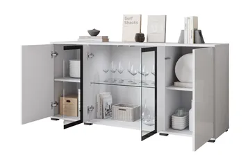 Gamal Skänk 150x40 cm - Svart - Förvaring - Förvaringsmöbler - Skänkar & sideboards