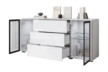 Gamal Skänk 150x40 cm - Svart - Förvaring - Förvaringsmöbler - Skänkar & sideboards