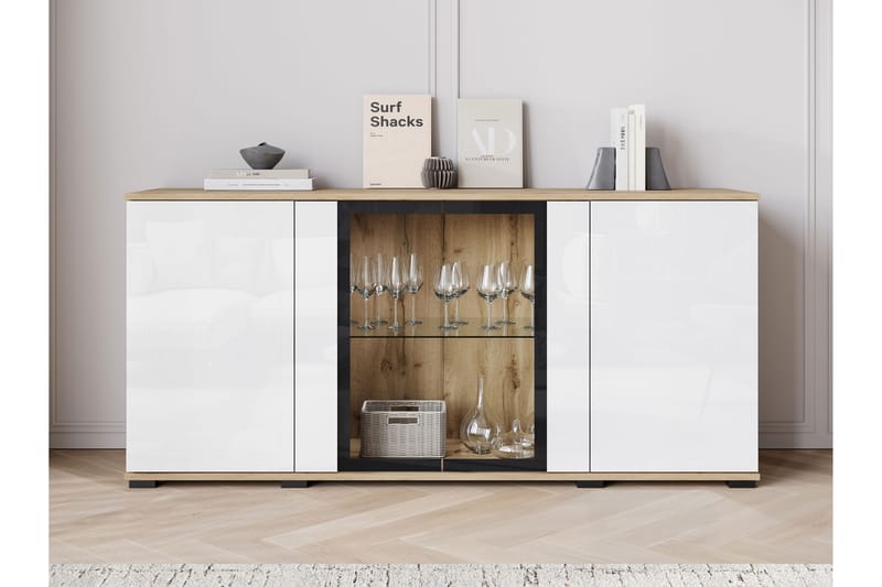 Gamal Skänk 150x40 cm - Svart - Förvaring - Förvaringsmöbler - Skänkar & sideboards