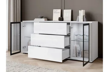 Gamal Skänk 150x40 cm - Svart - Förvaring - Förvaringsmöbler - Skänkar & sideboards