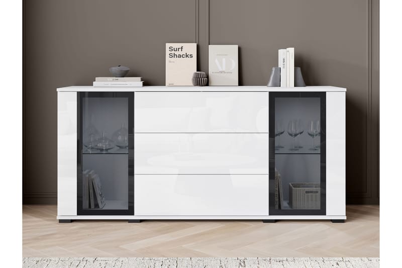 Gamal Skänk 150x40 cm - Vit - Förvaring - Förvaringsmöbler - Skänkar & sideboards