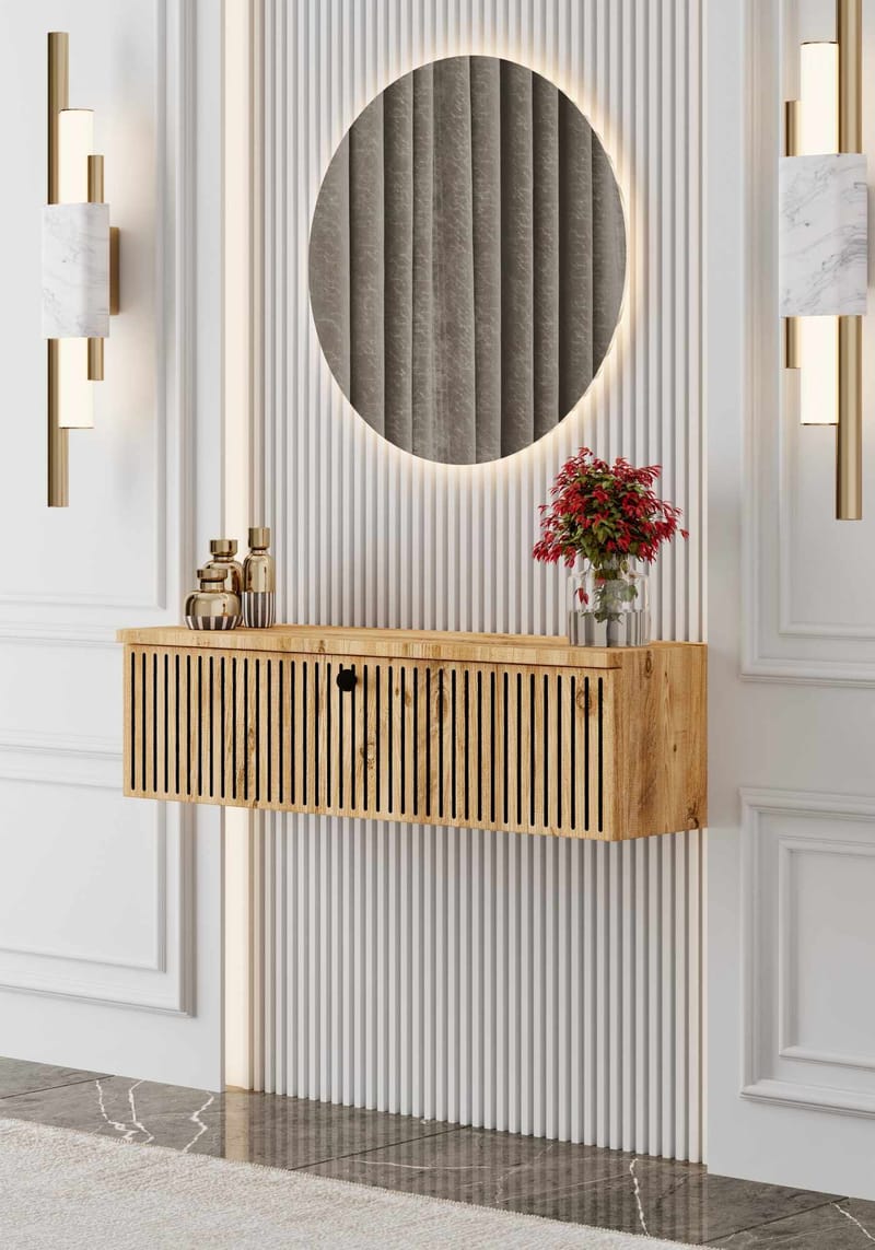 Grynor Sideboard 90x26x22 cm - Atlantic Pine - Förvaring - Förvaringsmöbler - Skänkar & sideboards