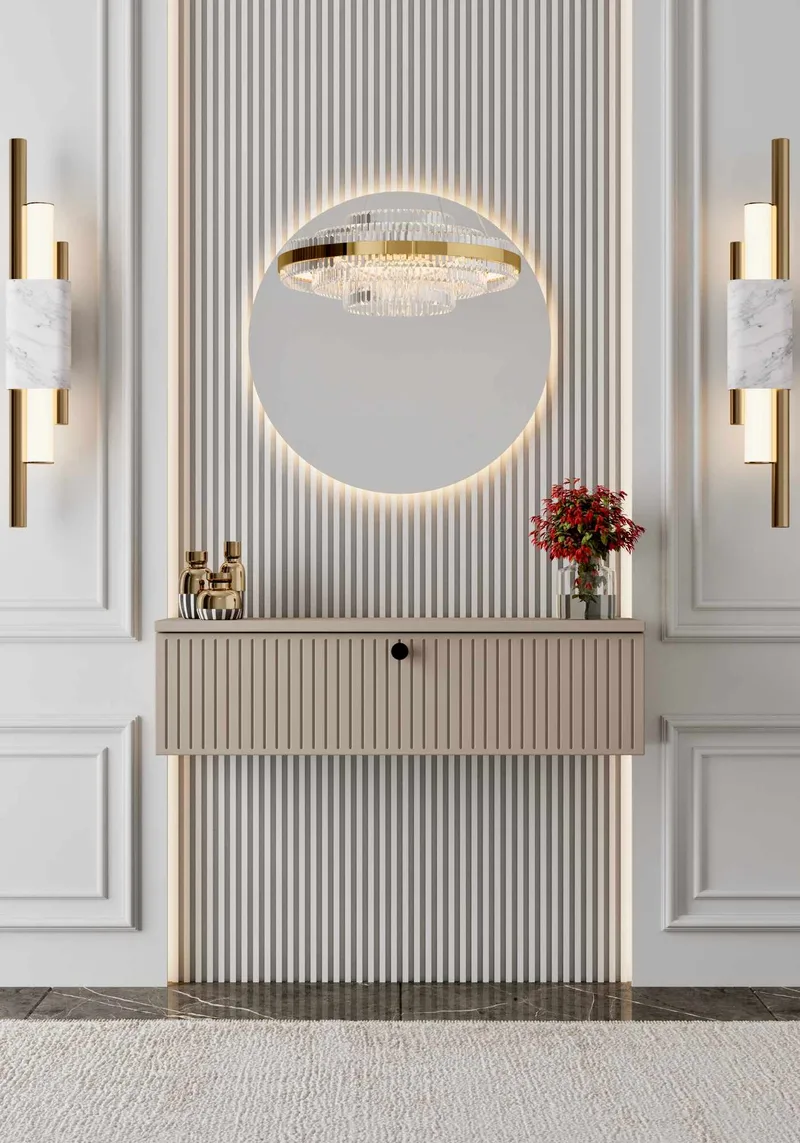 Grynor Sideboard 90x26x22 cm - Sandstone - Förvaring - Förvaringsmöbler - Skänkar & sideboards