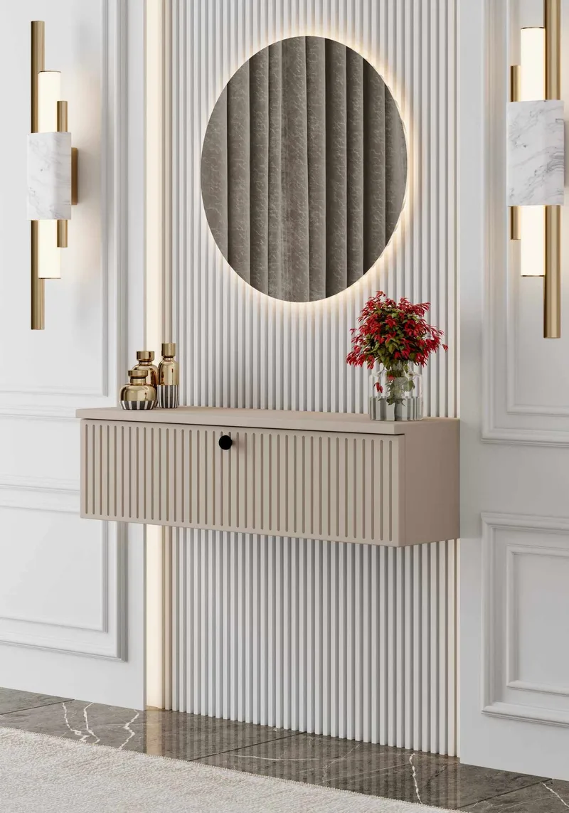 Grynor Sideboard 90x26x22 cm - Sandstone - Förvaring - Förvaringsmöbler - Skänkar & sideboards