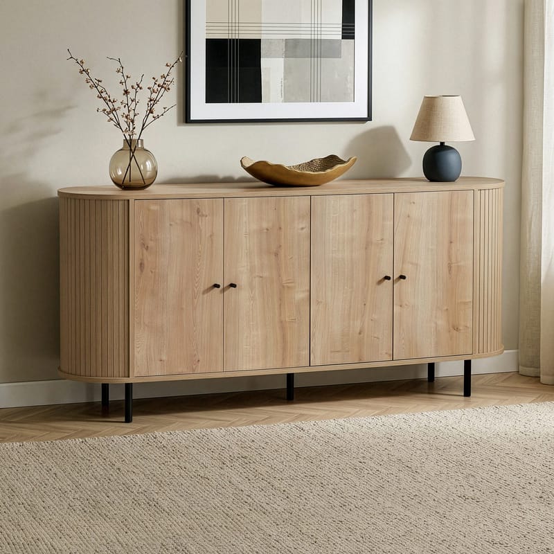 Haulover Konsolbord 180 cm - Sapphire Oak/Svart - Förvaring - Förvaringsmöbler - Skänkar & sideboards