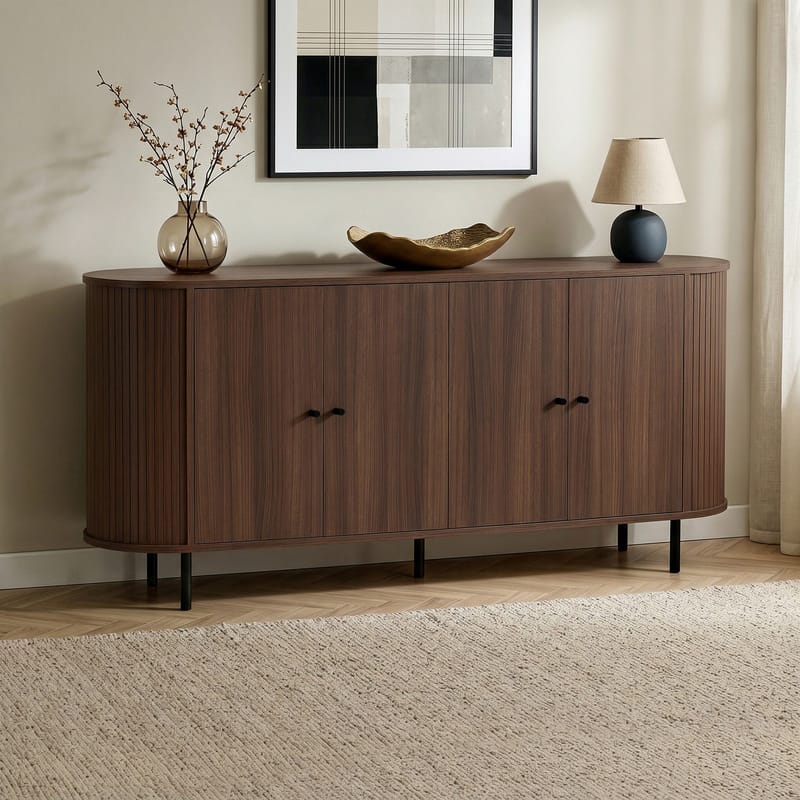 Haulover Konsolbord 180 cm - Valnöt/Svart - Förvaring - Förvaringsmöbler - Skänkar & sideboards