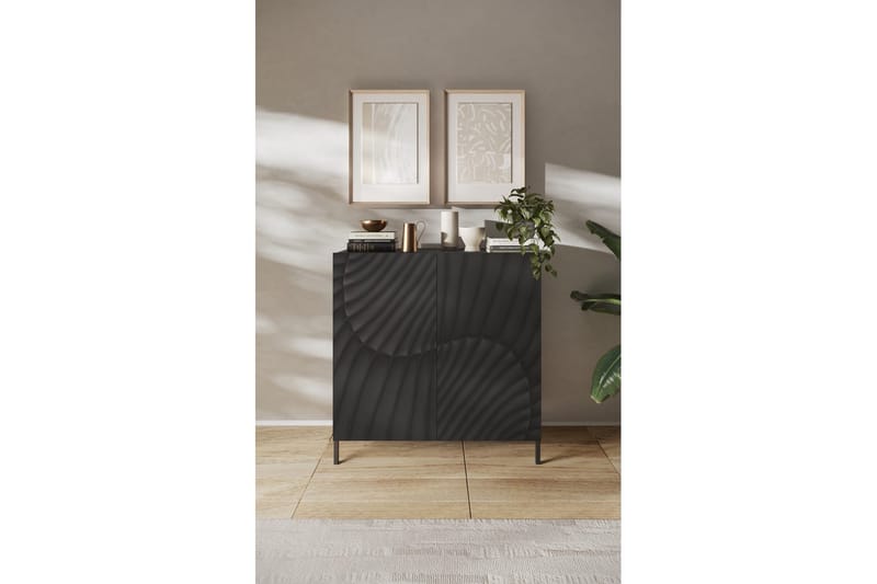 Hawell Högskåp 121 cm - Mörkgrå - Förvaring - Förvaringsmöbler - Byrå