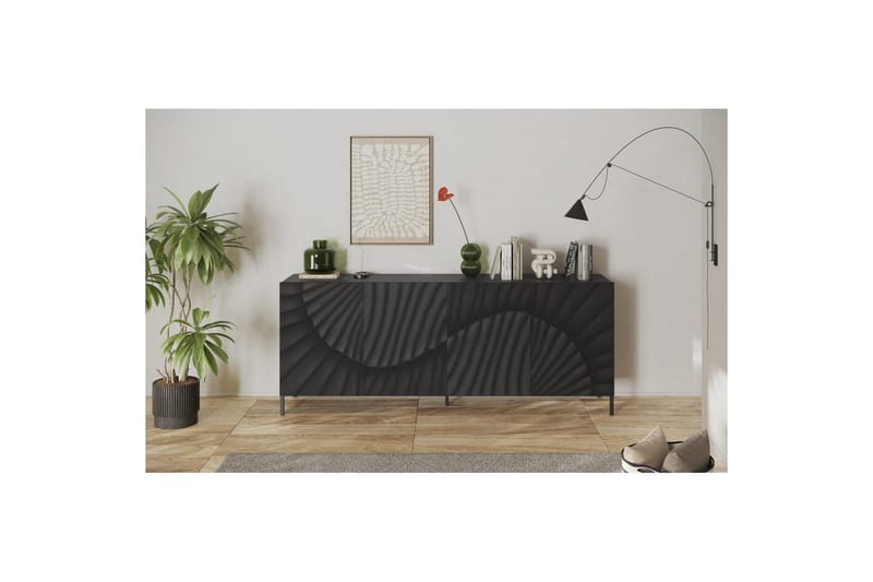 Hawell Skänk 241 cm - Mörkgrå - Förvaring - Förvaringsmöbler - Skänkar & sideboards
