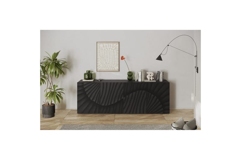 Hawell Skänk 241 cm - Mörkgrå - Förvaring - Förvaringsmöbler - Skänkar & sideboards