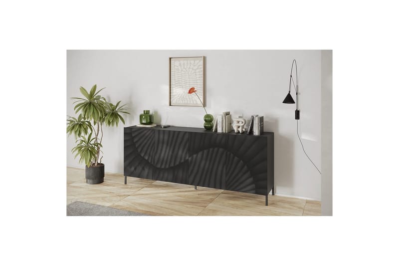 Hawell Skänk 241 cm - Mörkgrå - Förvaring - Förvaringsmöbler - Skänkar & sideboards