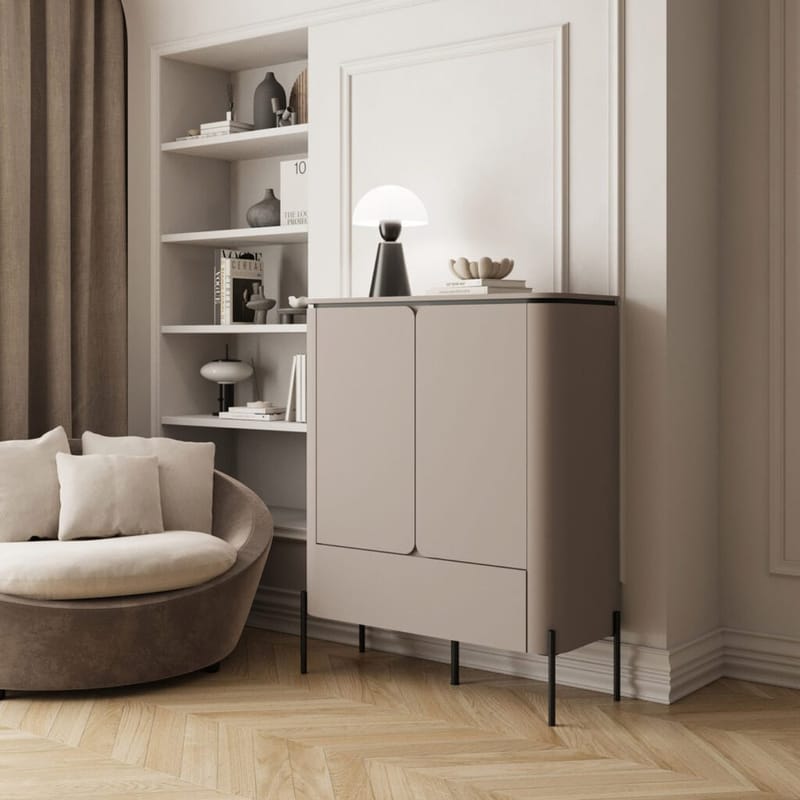 Högskåp Bello 2 Dörrar 1 Låda - Förvaring - Förvaringsmöbler - Byrå