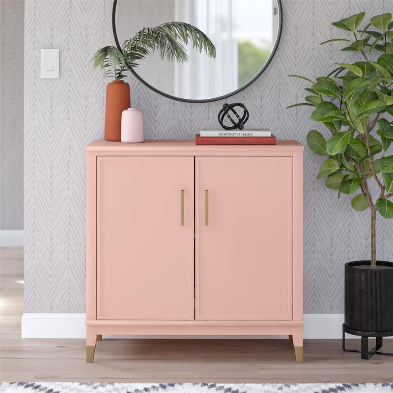Högskåp Westerleigh Blekt Rosa - Blekt Rosa - Förvaring - Förvaringsmöbler - Byrå