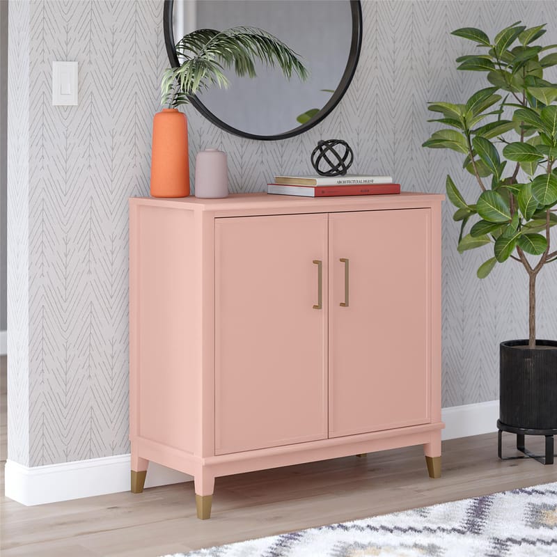 Högskåp Westerleigh Blekt Rosa - Blekt Rosa - Förvaring - Förvaringsmöbler - Byrå