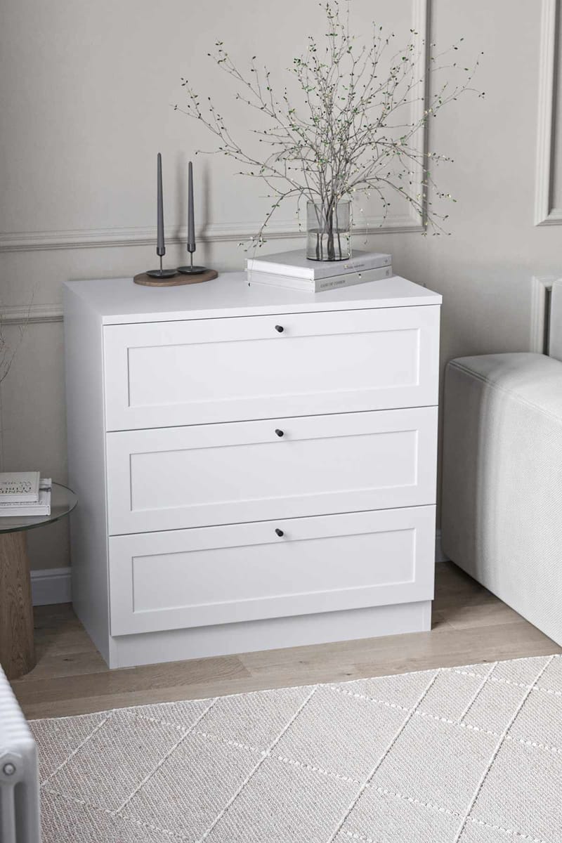 Interlaken Byrå 75 cm - Vit - Förvaring - Förvaringsmöbler - Byrå