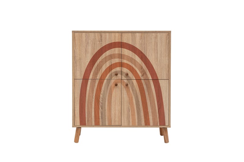 IRIS Highboard 95x111 cm Brun - Byrå