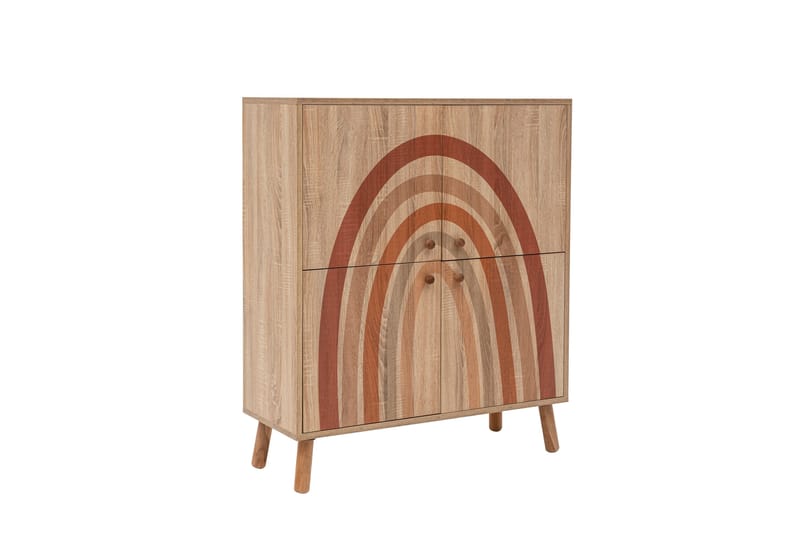 IRIS Highboard 95x111 cm Brun - Byrå