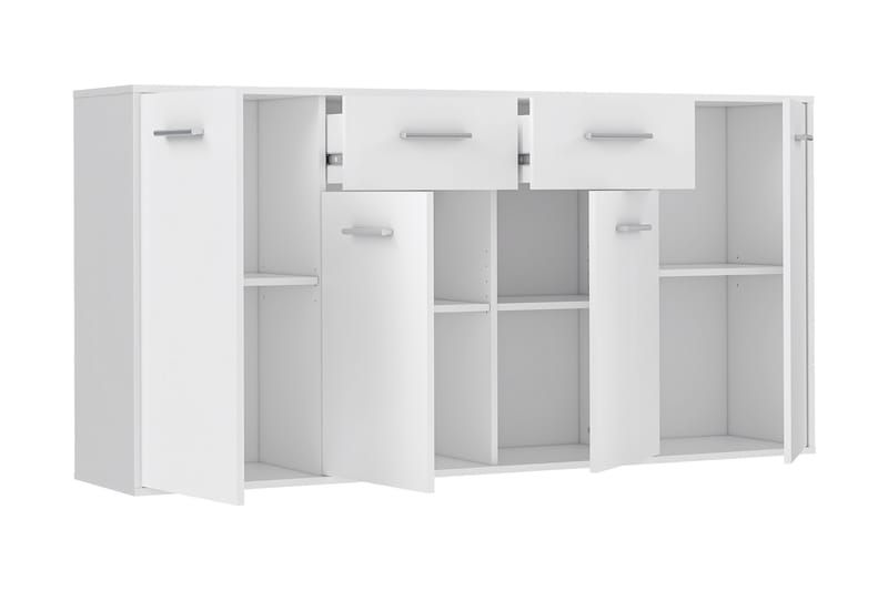 JUNAH Skänk 34x162 cm Vit - Vit - Skänkar & sideboards