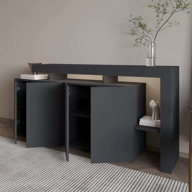 Jurukovo Konsolbord 170 cm - Antracit - Förvaring - Förvaringsmöbler - Skänkar & sideboards