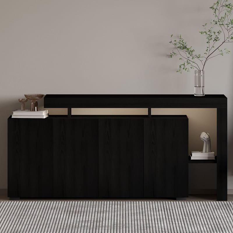 Jurukovo Konsolbord 170 cm - Wood Black - Förvaring - Förvaringsmöbler - Skänkar & sideboards