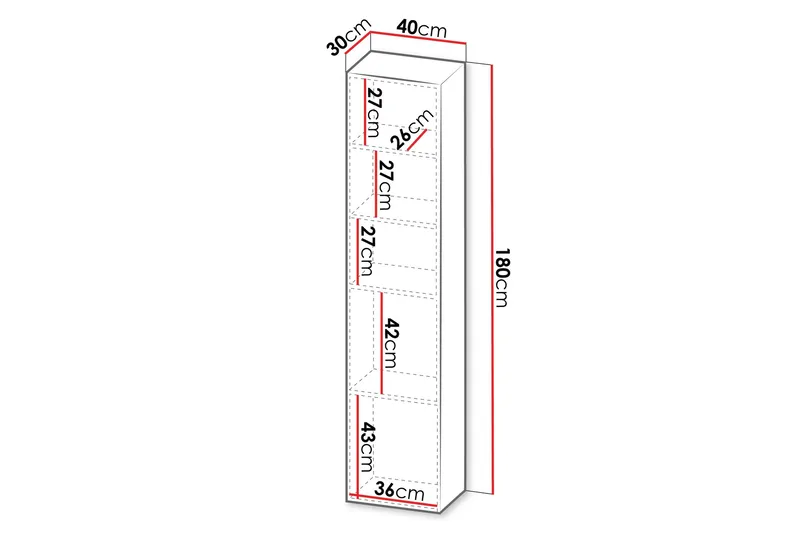 Kangana Highboard - Brun/Svart - Förvaring - Förvaringsmöbler - Byrå