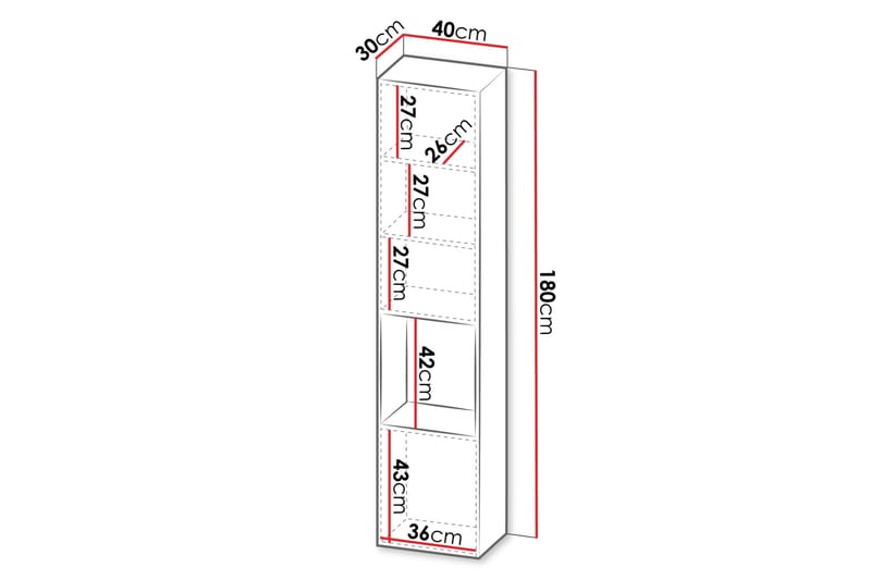 Kangana Highboard - Svart/Brun - Förvaring - Förvaringsmöbler - Byrå