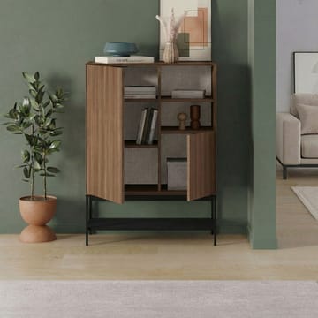 Kenvor Sideboard 90x125x40 cm - Milano Walnut, Wood Black, Black - Förvaring - Förvaringsmöbler - Skänkar & sideboards