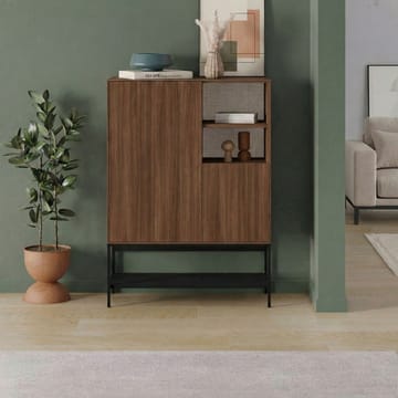 Kenvor Sideboard 90x125x40 cm - Milano Walnut, Wood Black, Black - Förvaring - Förvaringsmöbler - Skänkar & sideboards